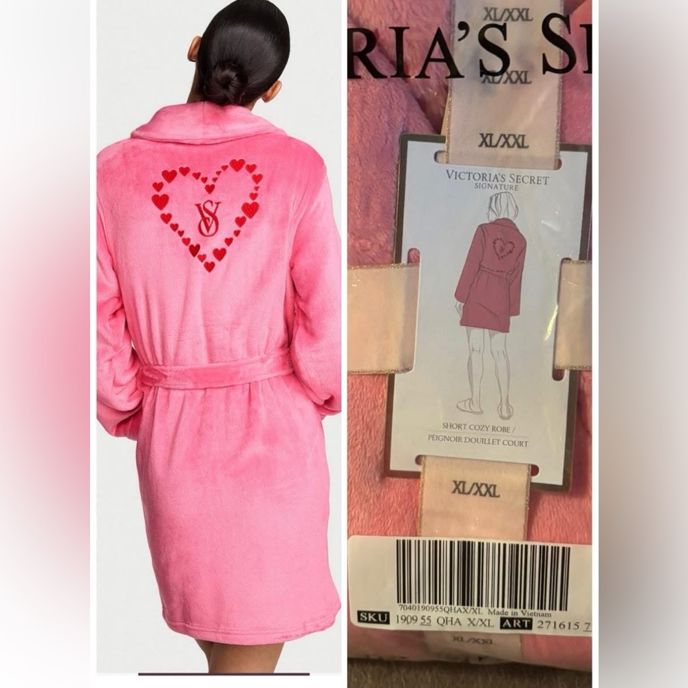 New w/Tags Victoria’s Secret
Short Robe : Rose Garden-  Heart  

XL/XXL

$45